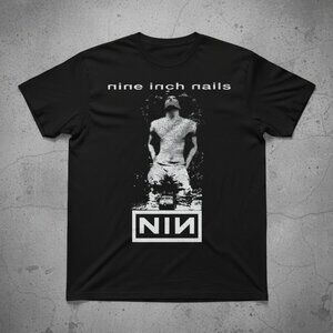 Vintage Industrial Rock Graphic T-Shirt – Grunge Music Style Tee